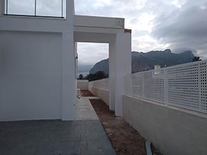 Last villas in northern Costa Blanca. 